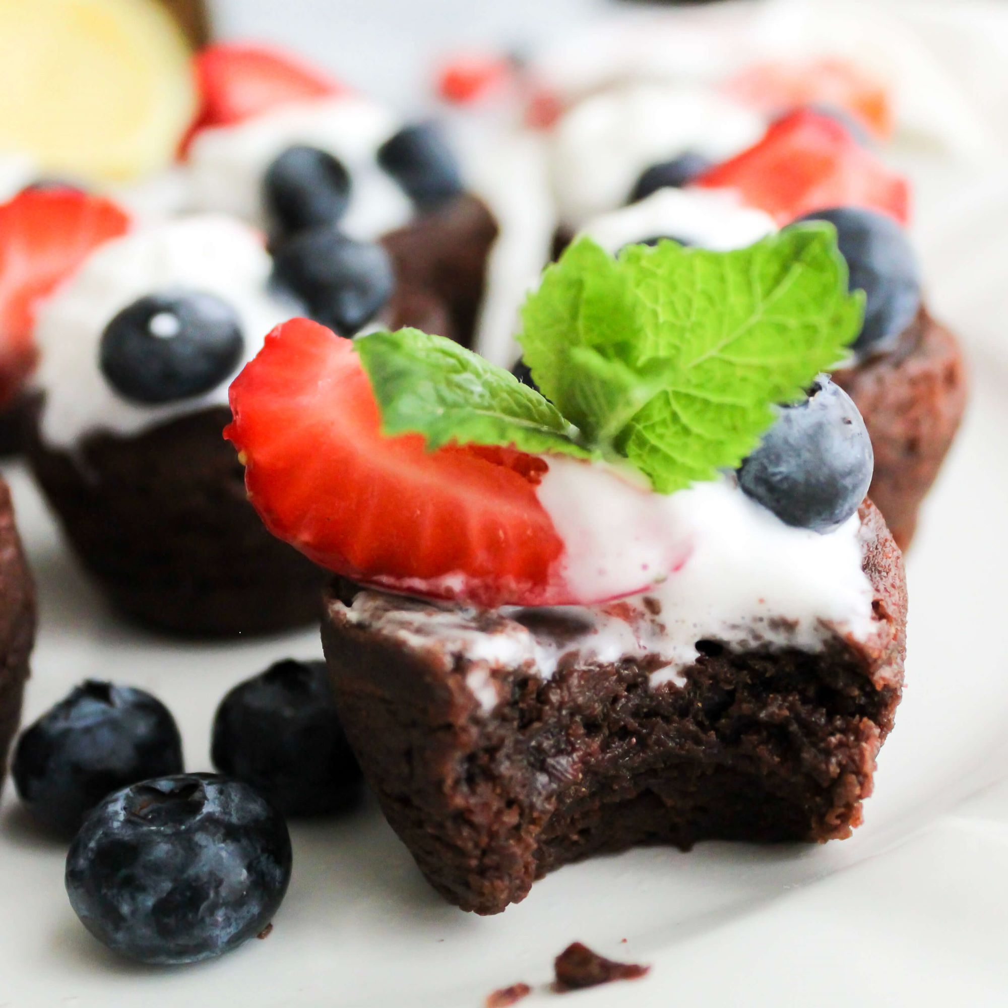 4th of July Brownie Bites