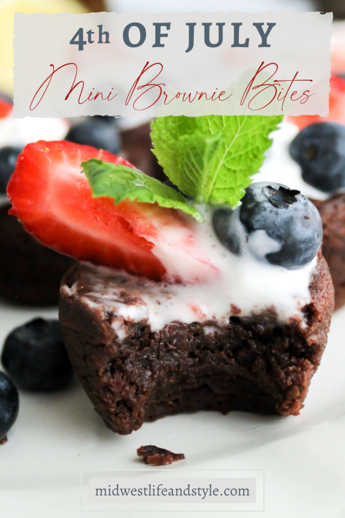 Mini 4th of July Brownie Bites - Midwest Life and Style Blog