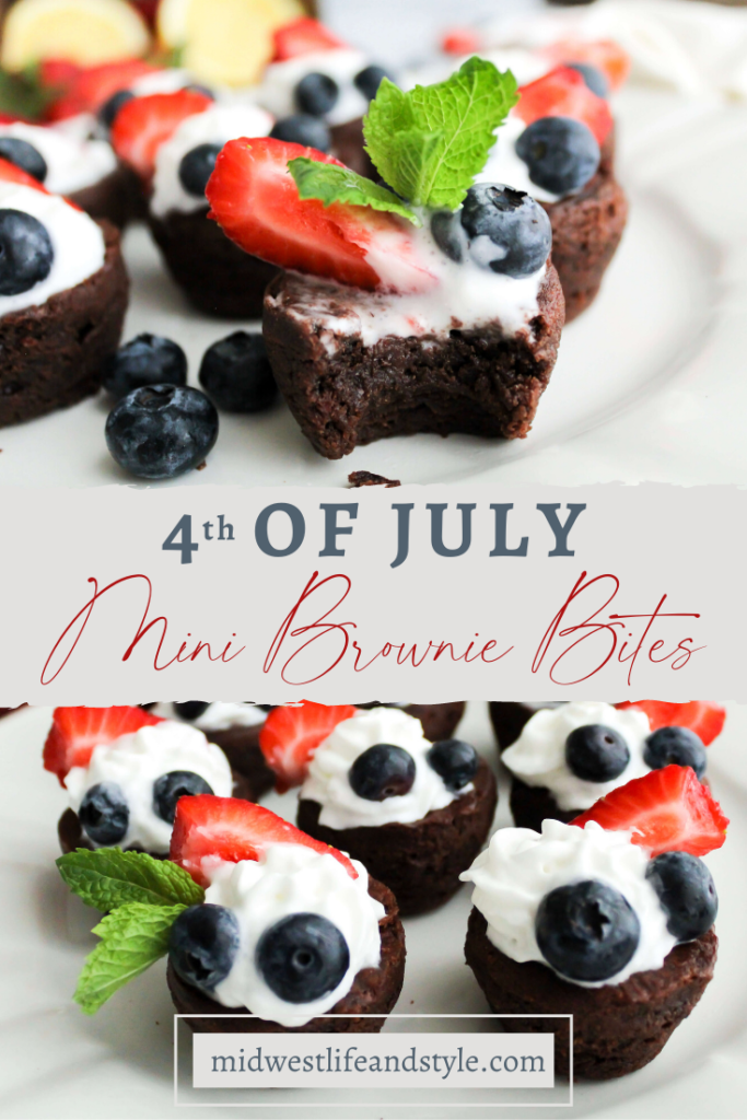 4th of July Mini Brownie Bites - Midwest Life and Style Blog