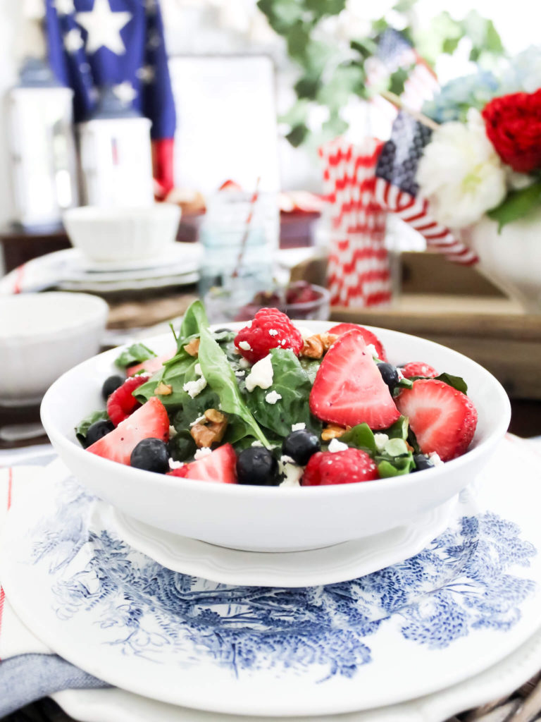 Summer Berry Spinach Salad With Poppy Seed Dressing - Midwest Life and Style Blog