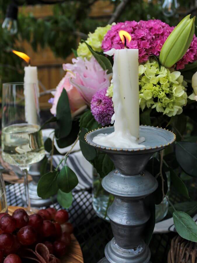 How To Style A Romantic Outdoor Table for Two - Midwest Life and Style Blog