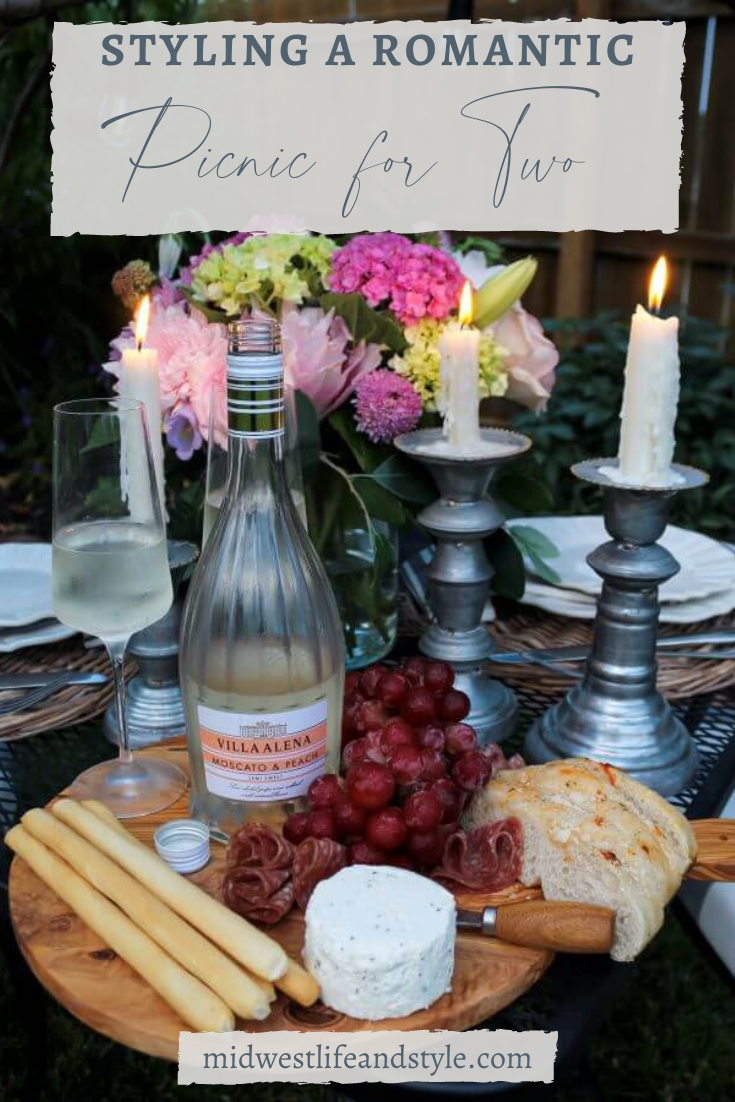 How To Style A Romantic Outdoor Table for Two - Midwest Life and Style Blog