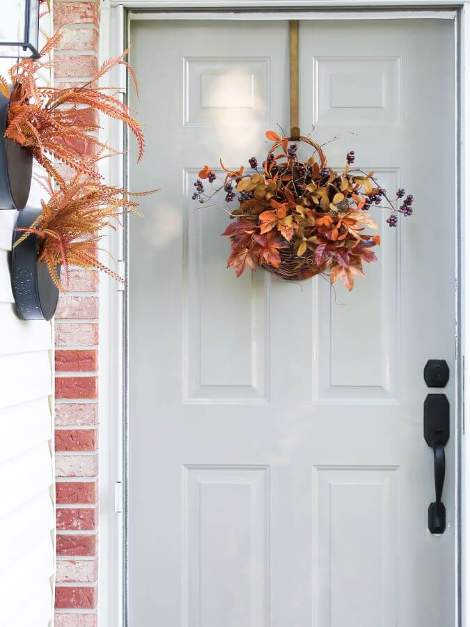 DIY Fall Door Basket - Midwest Life and Style Blog