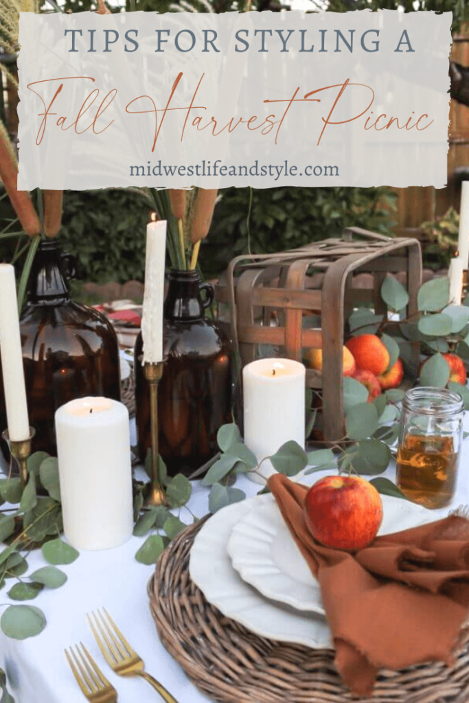 Simple Tips for Styling A Cozy Backyard Harvest Picnic This Fall - Midwest Life and Style Blog