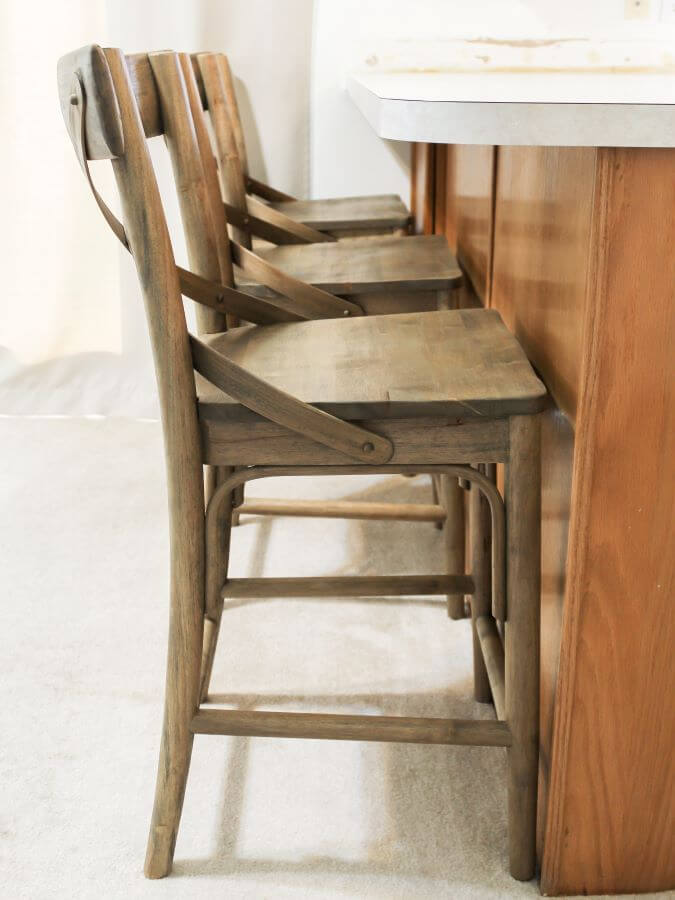 New World Market Wood Cottage Style Bar Stools in  Kitchen - Midwest Life and Style Blog