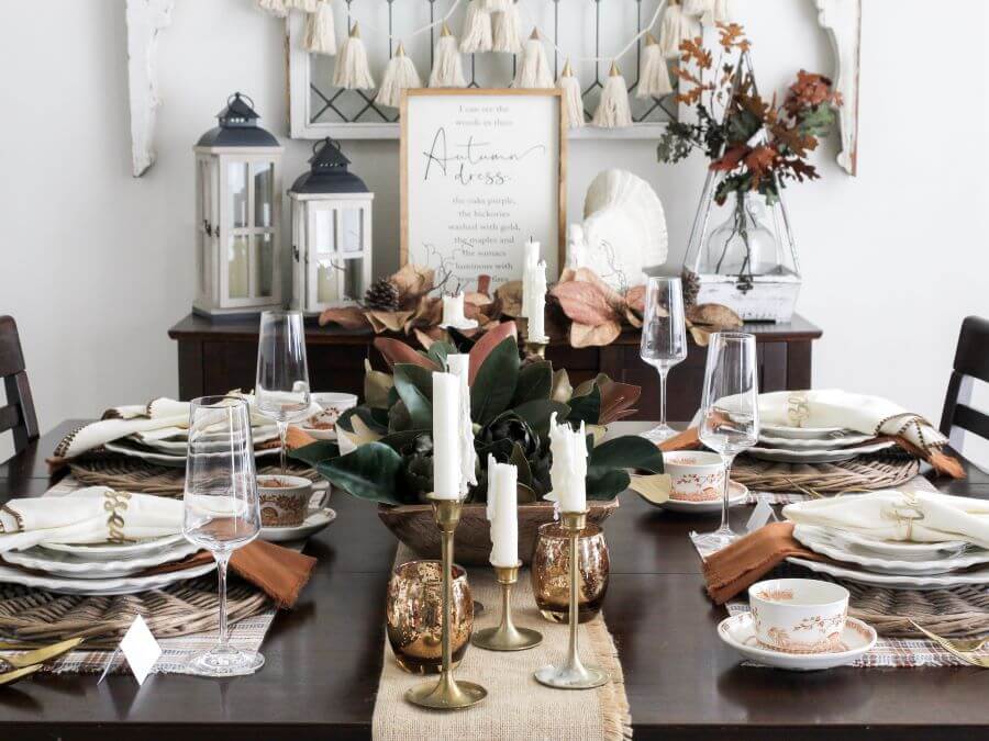 Setting An Elegant And Inviting Thanksgiving Table - Midwest Life and Style Blog