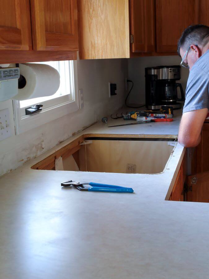 Installing a New Sink In The Kitchen - Midwest Life and Style Blog