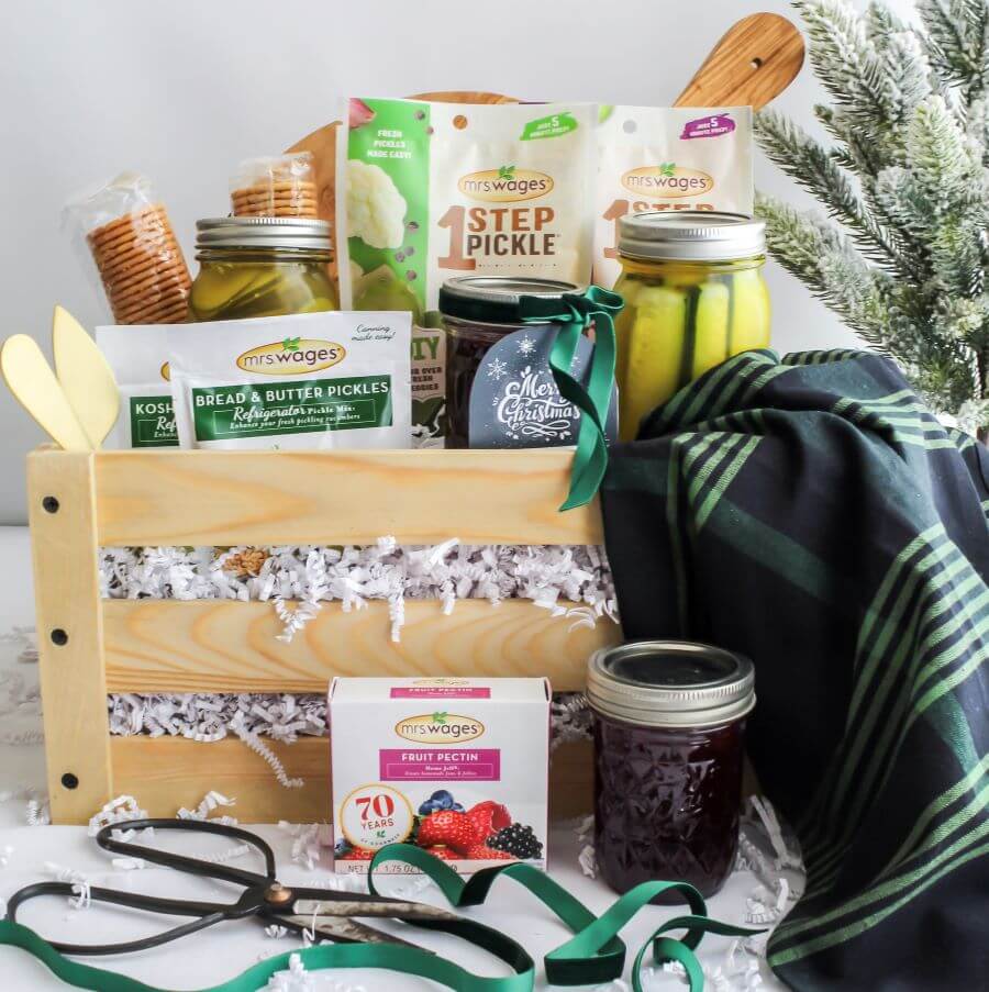 Create A Unique Christmas Gift Basket With Home Canned Foods - Midwest Life and Style Blog