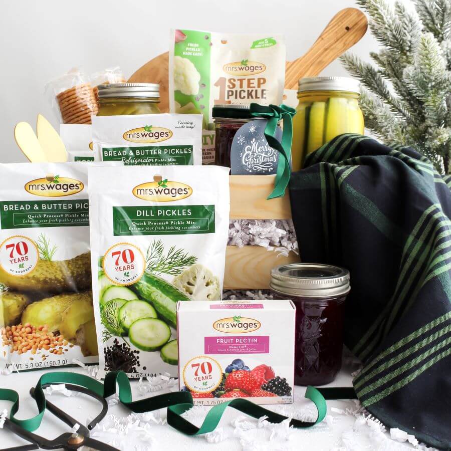 Create A Unique Christmas Gift Basket With Home Canned Foods - Midwest Life and Style Blog