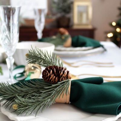 Beautiful And Festive Christmas Napkin Rings In Under 10 Minutes