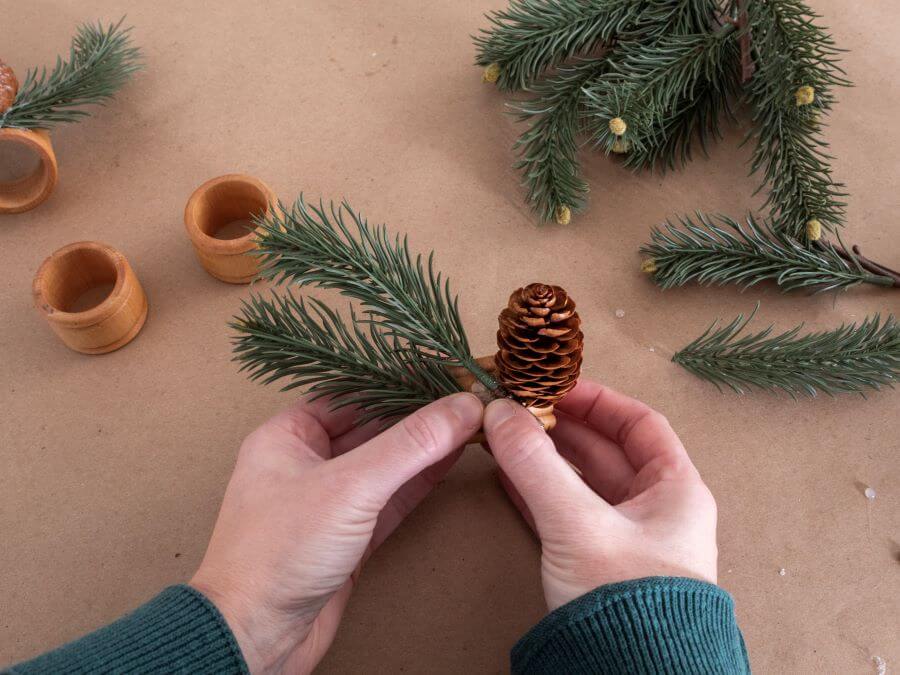 Beautiful And Festive Christmas Napkin Rings In Under 10 Minutes - Midwest Life and Style Blog