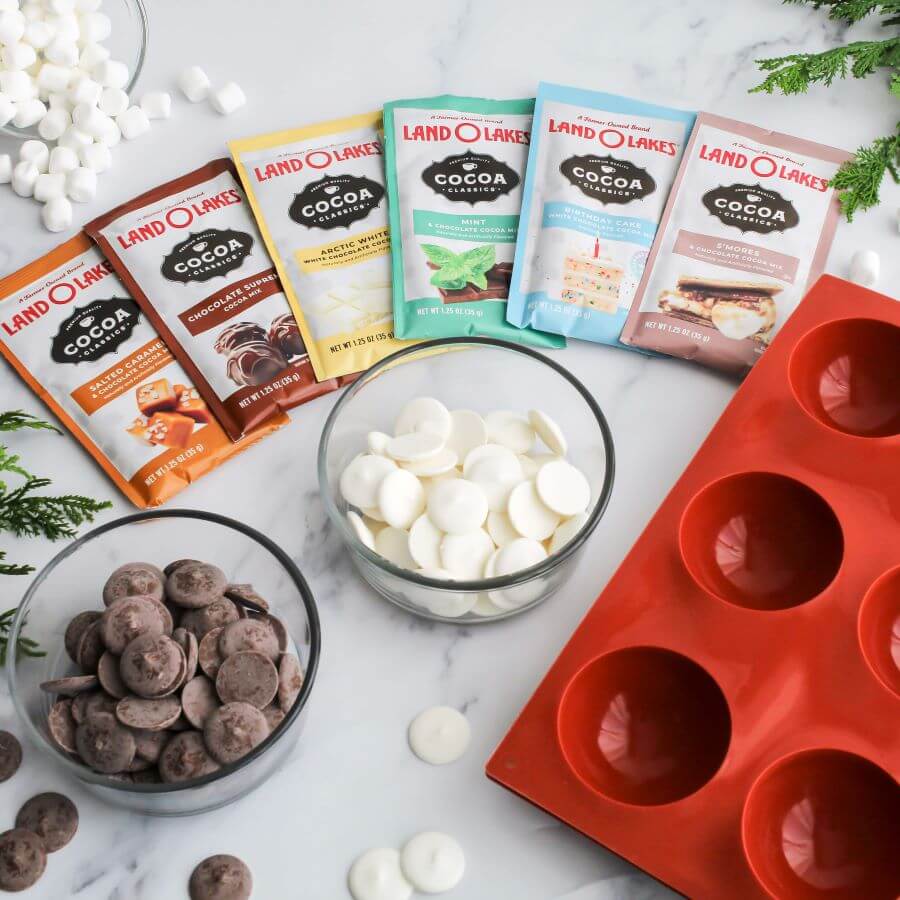 Ingredients to Make Hot Cocoa Bombs - Midwest Life and Style Blog