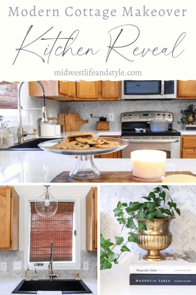 Modern Cottage Kitchen Makeover Reveal - Midwest Life and Style Blog