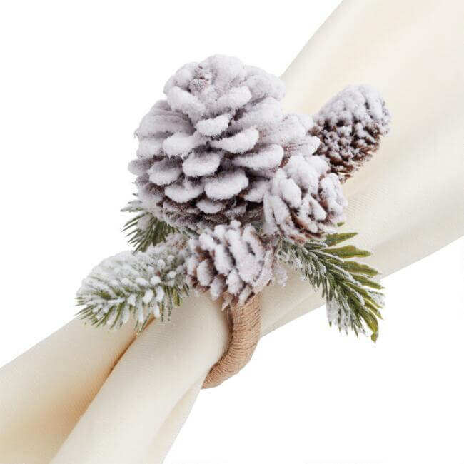 World Market Pine Cone Napkin Rings