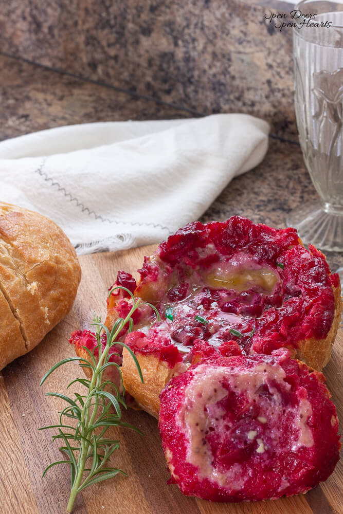 Cranberry Brie Bread Bowl - Open Doors Open Hearts