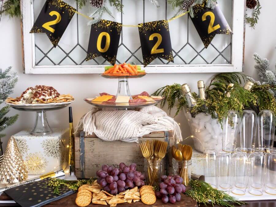 Festive New Year's Eve Grazing Table - Midwest Life and Style Blog