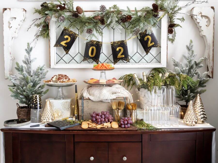 Festive New Year's Eve Grazing Table - Midwest Life and Style Blog