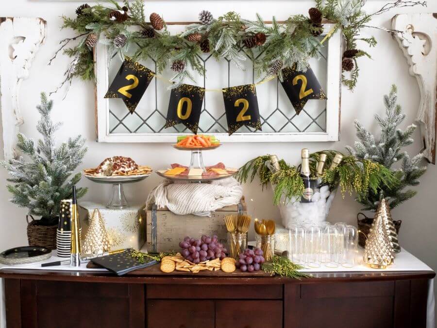 Festive New Year's Eve Grazing Table - Midwest Life and Style Blog