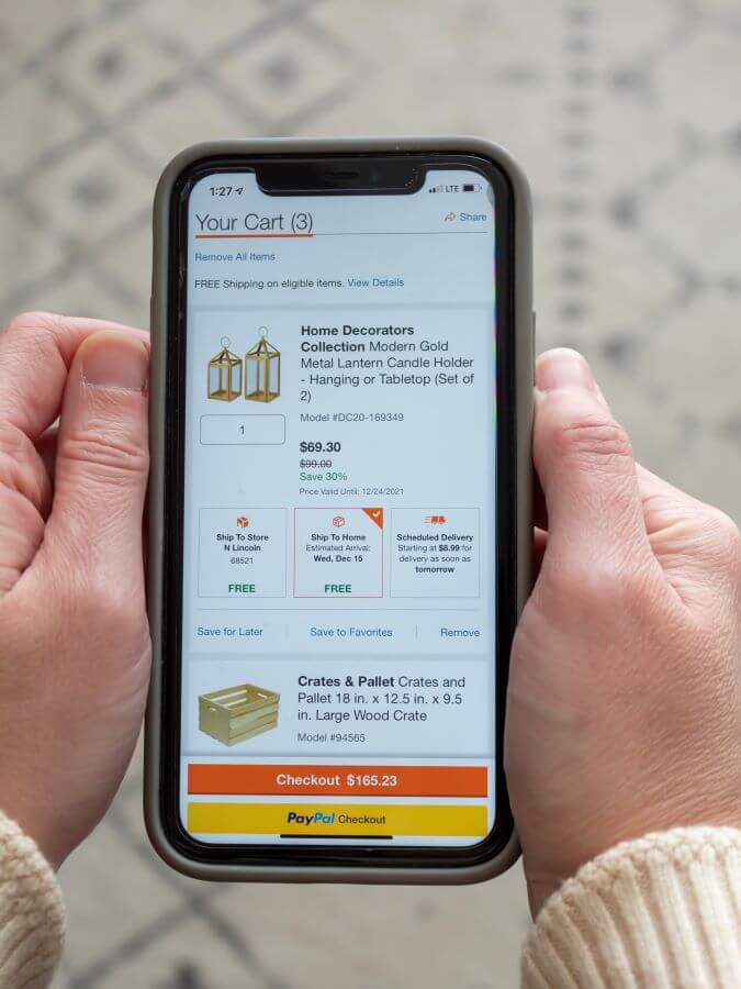 Shopping with The Home Depot App for Shipping To Home - Midwest Life And Style Blog