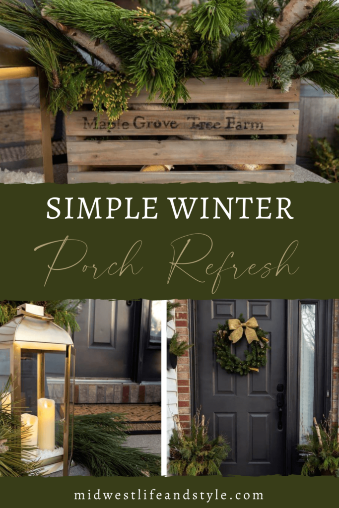 A Simple Winter Front Porch Refresh For The New Year - Midwest Life and Style Blog