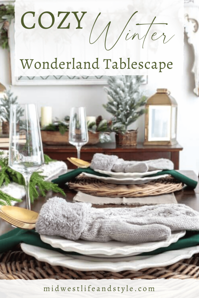 5 Ways To Create A Cozy Winter Wonderland Tablescape - Midwest Life and Style Blog