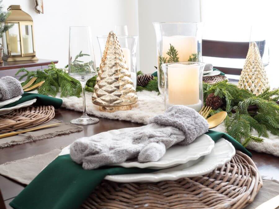 Cozy Winter Wonderland Tablescape - Midwest Life and Style Blog