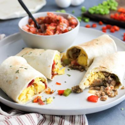 Easy Sunrise Breakfast Burritos