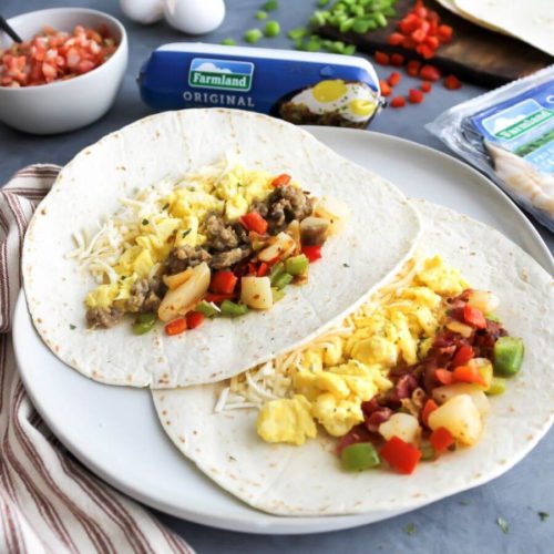 Easy Sunrise Breakfast Burritos - Midwest Life and Style Blog