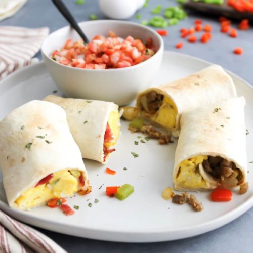 Easy Sunrise Breakfast Burritos - Midwest Life and Style Blog