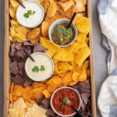 Ultimate Chips And Dip Platter