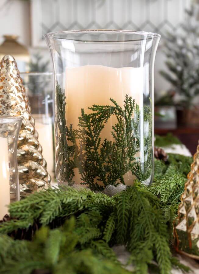 Winter Hurricane Candle Holder With Epsom Salt - Midwest Life and Style Blog