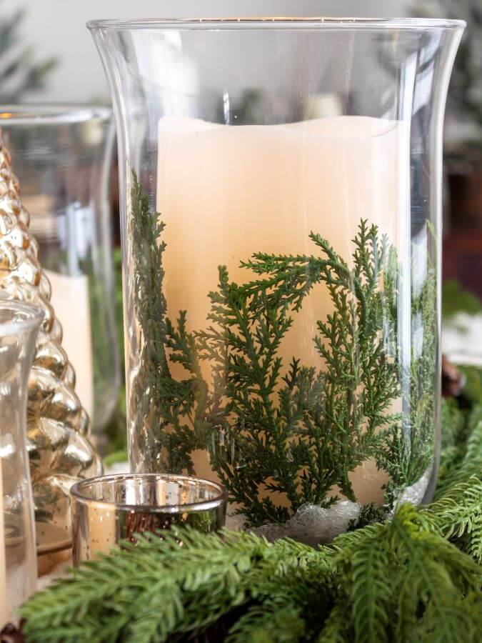 Winter Hurricane Candle Holder With Epsom Salt - Midwest Life and Style Blog