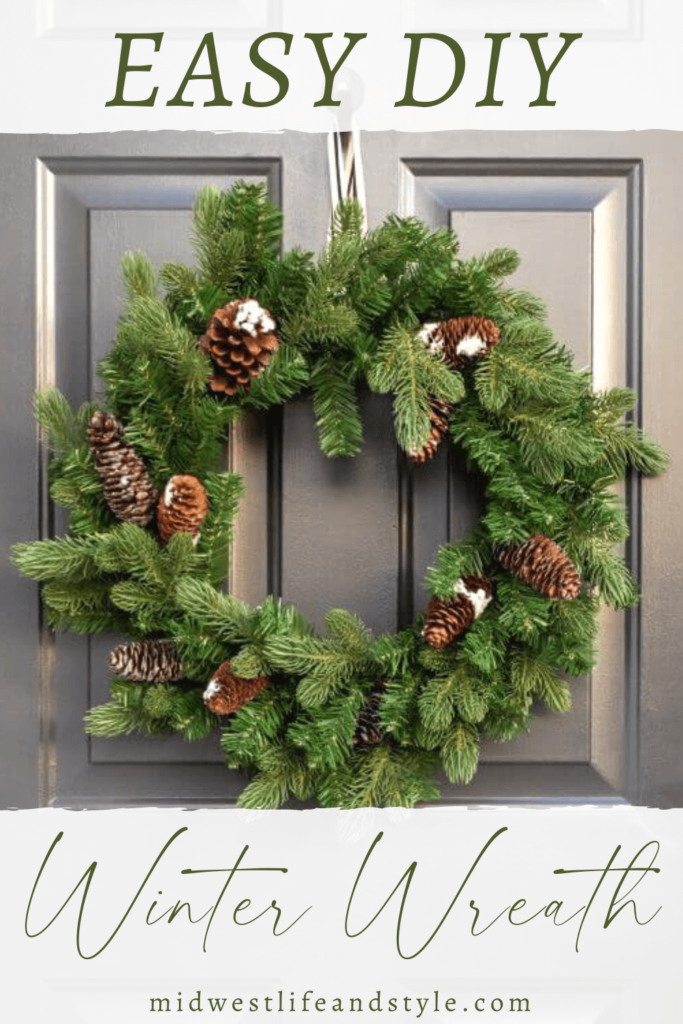 DIY Upcycled Winter Wreath For Under $10 - Midwest Life and Style Blog