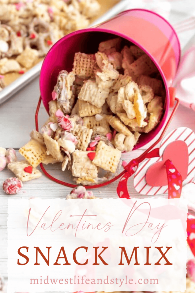 Festive 15 Minute Valentine's Day Snack Mix - Midwest Life and Style Blog