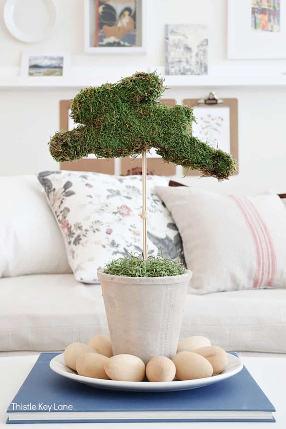 DIY Moss Bunny Topiary from Thistle Key Lane - Week in Rewind With Midwest Life and Style