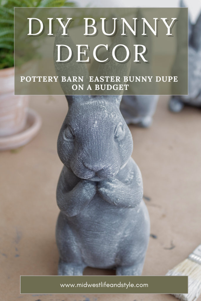 DIY Bunny Decor: Pottery Barn Easter Bunny Dupe on a Budget