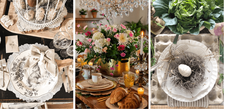 Easter Brunch Tablescape Inspiration 1 - Midwest Life and Style Blog