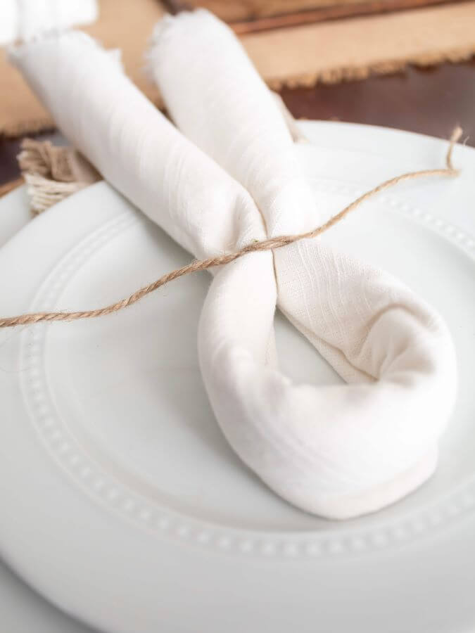 How To Fold Easter Bunny Ear Napkins - Midwest Life and Style Blog