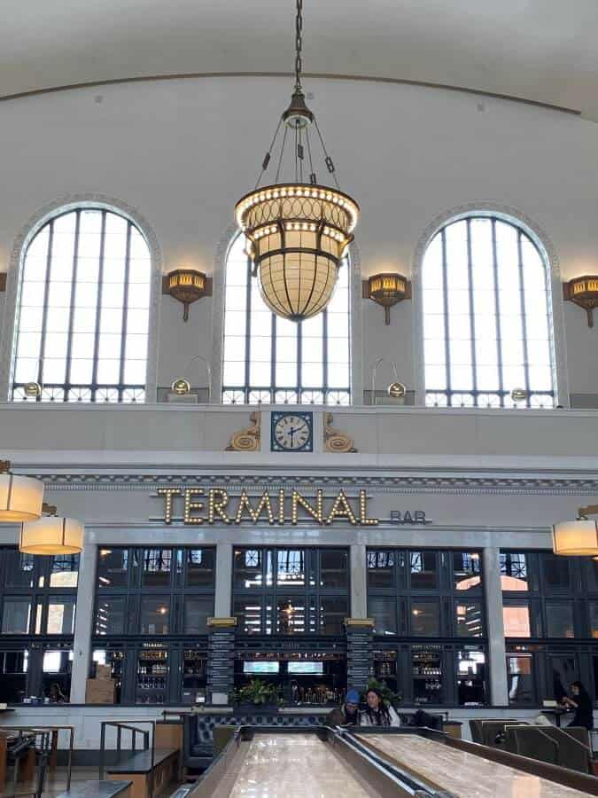 Inside Union Station in Denver, CO