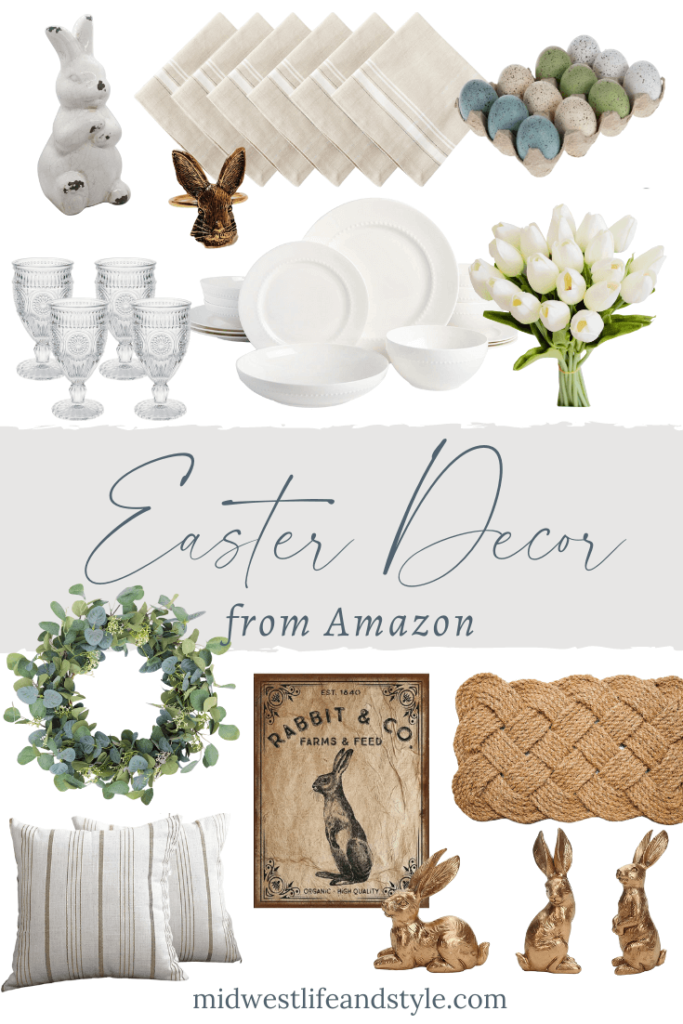 Neutral Easter Decor From Amazon - Midwest Life and Style Blog