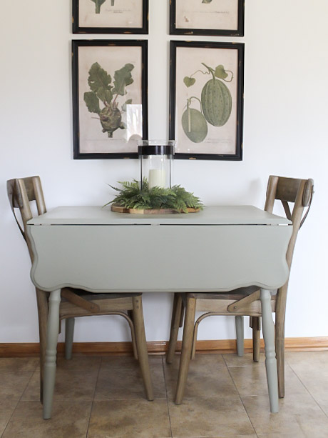 Affordable Kitchen Table Makeover With Oops Paint - Midwest Life and Style Blog