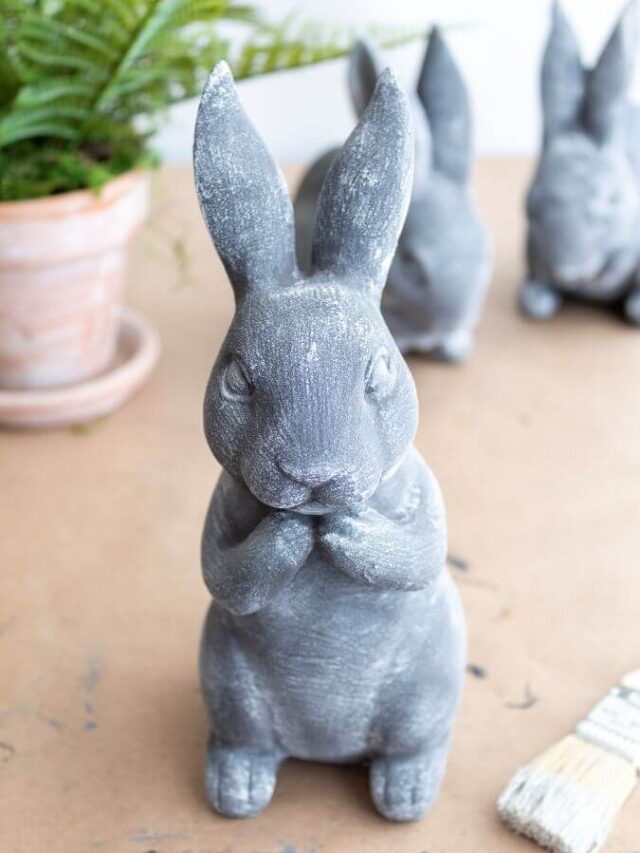 Get The Look For Less: DIY Pottery Barn Easter Bunny Statue Dupe