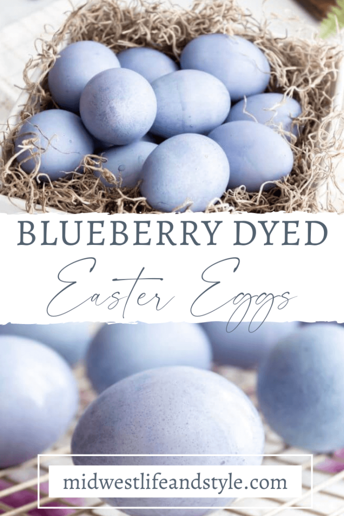 Natural Blueberry Dyed Easter Eggs - Midwest Life and Style Blog