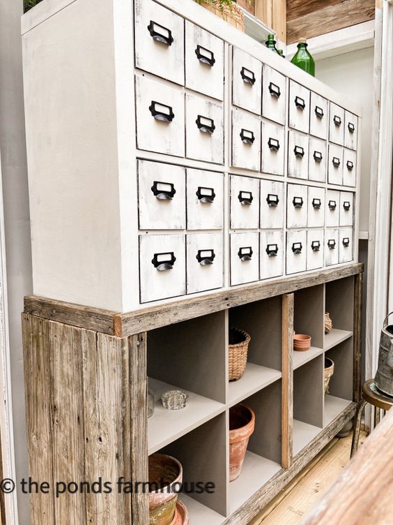 DIY Faux Apothecary Cabinet from the Ponds Farmhouse - Week in Rewind with Midwest Life and Style