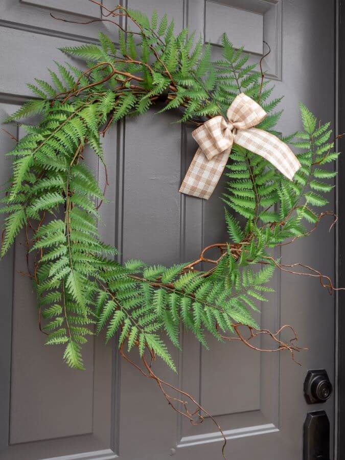 How To Make A Fern Wreath For Springtime - Midwest Life and Style Blog