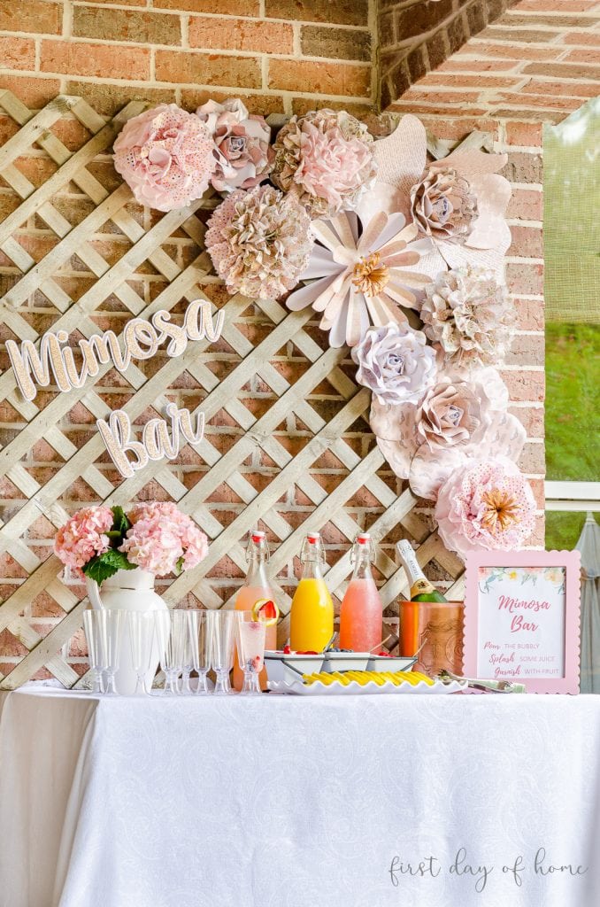 Mimosa Bar from First Day at Home - Week in Rewind with Midwest Life and Style