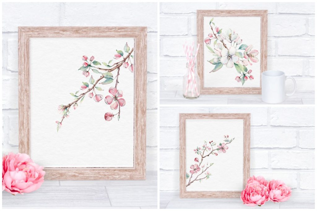 Spring Cherry Blossom Printables from My Wee Abode - Week in Rewind with Midwest Life and Style