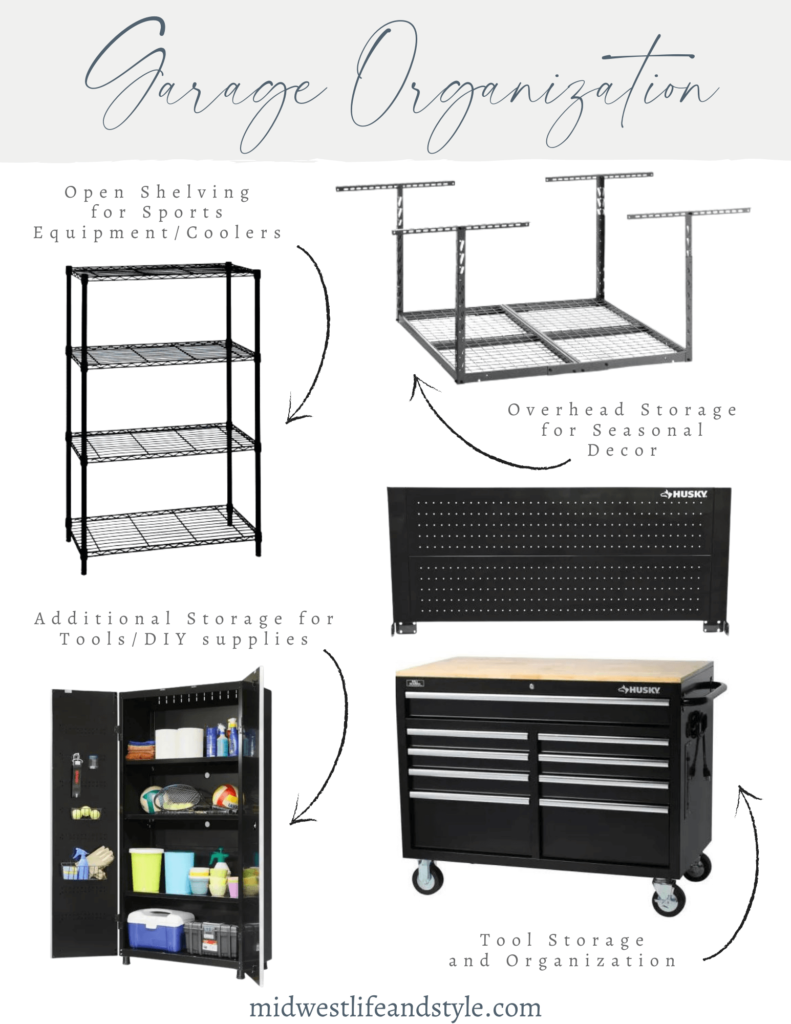 Garage Organization Plan with Storage - Midwest Life and Style Blog