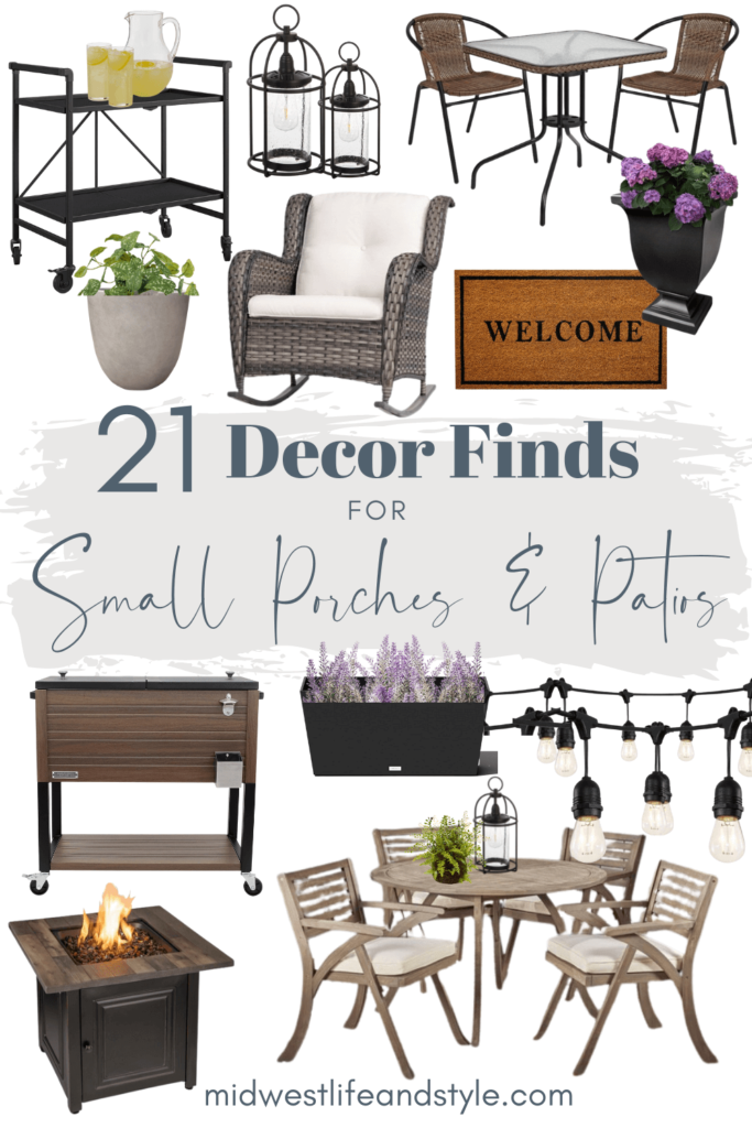 21 Decor Finds For Small Porches And Patios - Midwest Life and Style Blog