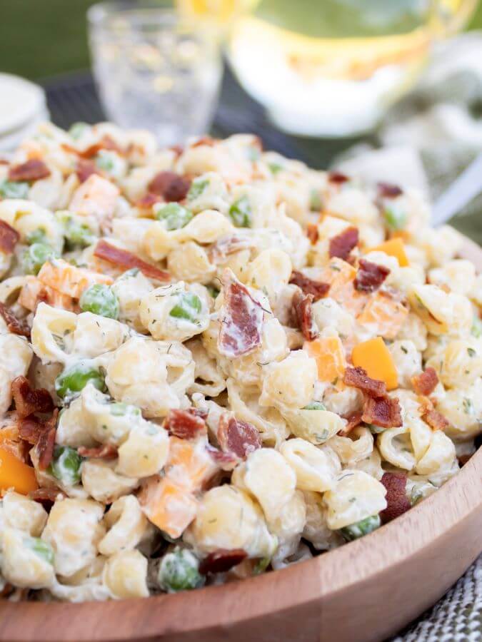 Bacon ranch pasta salad 